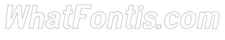 Zoya Bold Outline Italic