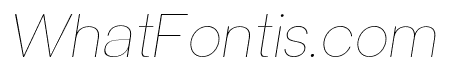 Univa Nova Hairline Italic