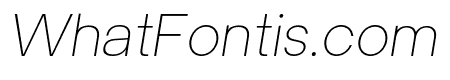 Univa Nova Thin Italic