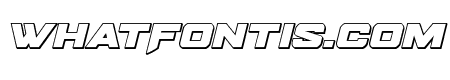 Bomber Escort Outline Italic