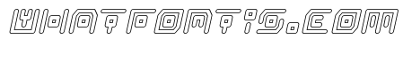 Neon Circuit Outline Italic
