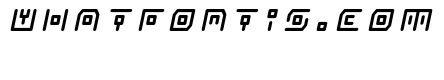 Neon Circuit Title Italic