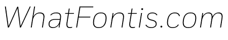 Fort XCond Extralight Italic