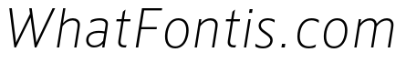 Kranto Thin Text Italic