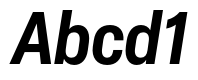 Elza Narrow Semibold Oblique