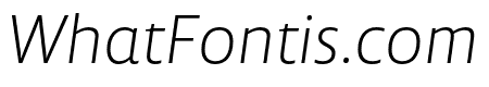 Lemon Sans Next Light Italic