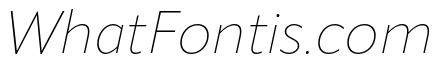 Apparat Thin Italic