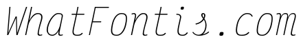 Victor Mono Thin Italic