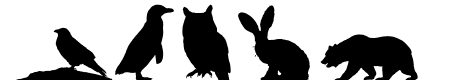 Animals silhouette
