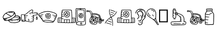 Medical Doodle Dingbat Regu