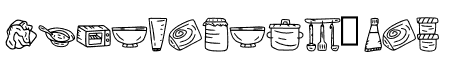 Kitchen Doodle Dingbat Regu
