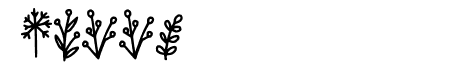 Floral Doodle Dingbat Regul