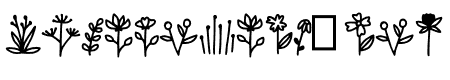 Floral Doodle Dingbat Regul