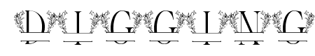 Lily Floral Line Monogram