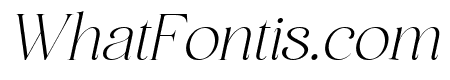 San de More Extra Light Italic