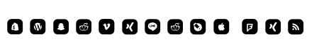 Social Icons Dingbats