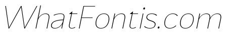 Mersin Thin Italic