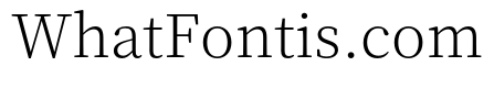 Source Han Serif HC ExtraLight