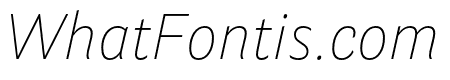 Parry Grotesque Thin Italic