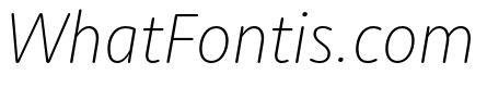 Moniker Basic ExtraLight Italic