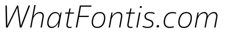 Salis MVB Extra Light Italic