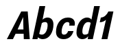 Nitti Grotesk Condensed Bold Italic