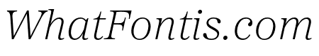 Proxima Sera Extralight Italic
