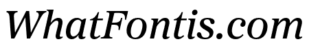 Proxima Sera Medium Italic