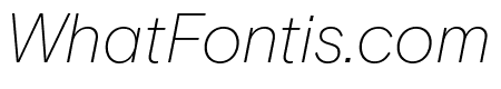 Basis Grotesque Extralight Italic Pro