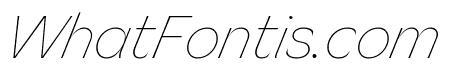 Sunset Gothic Hairline Italic Pro