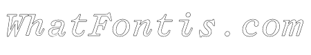 Mono Italic Outline