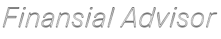 Thin Italic Outline