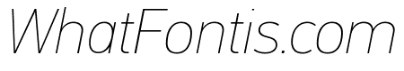 PFDINTextPro-XThinItalic