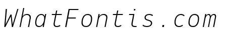 PFDINMonoPro-ThinItalic