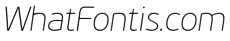 PF Beau Sans VAR Thin Italic