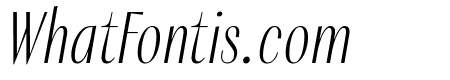 PF Marlet Titling Thin Italic