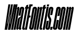 SegmentA NarrowBlackItalic