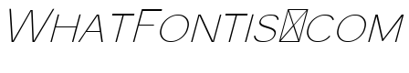 Monocole Free Thin Italic