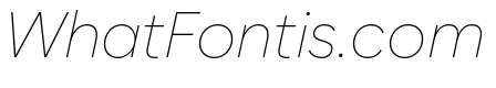 Zabal DEMO Thin Italic