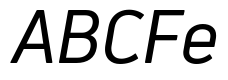 Uni Neue-Trial Regular Italic
