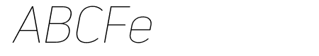 Uni Neue-Trial Thin Italic