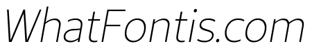Avancement 2020 Thin Italic