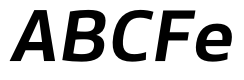 Famiar PERSONAL USE ONLY SemiBold Italic