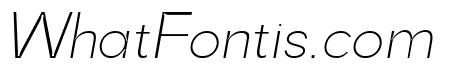 Mai Sans Thin Italic