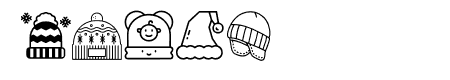 Winter Hat Dingbats Regular