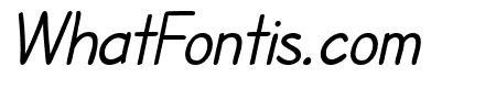 SF Cartoonist Hand Italic