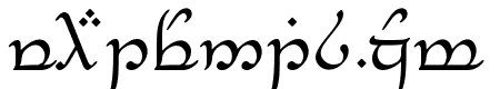 Tengwar Feanor