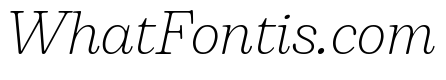 Bogart Trial Extralight Italic