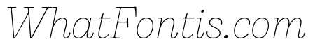 Bogart Trial Thin Italic