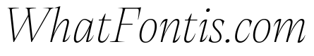 Calvino Grande Trial Thin Italic